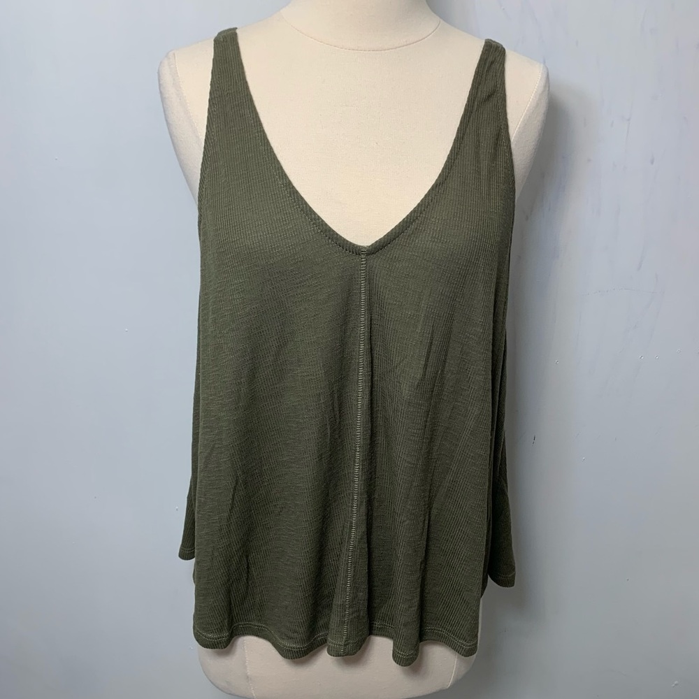 Free people intimately olive green tank top size M